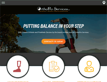 Tablet Screenshot of orthoproservices.net
